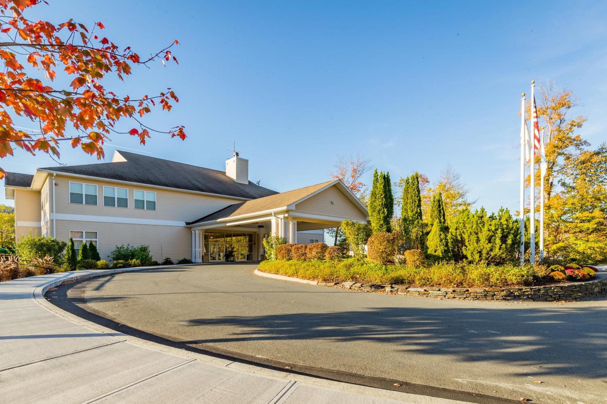 Vacation Village In The Berkshires Hancock Exterior photo The entrance to the Ramada Inn in 2014