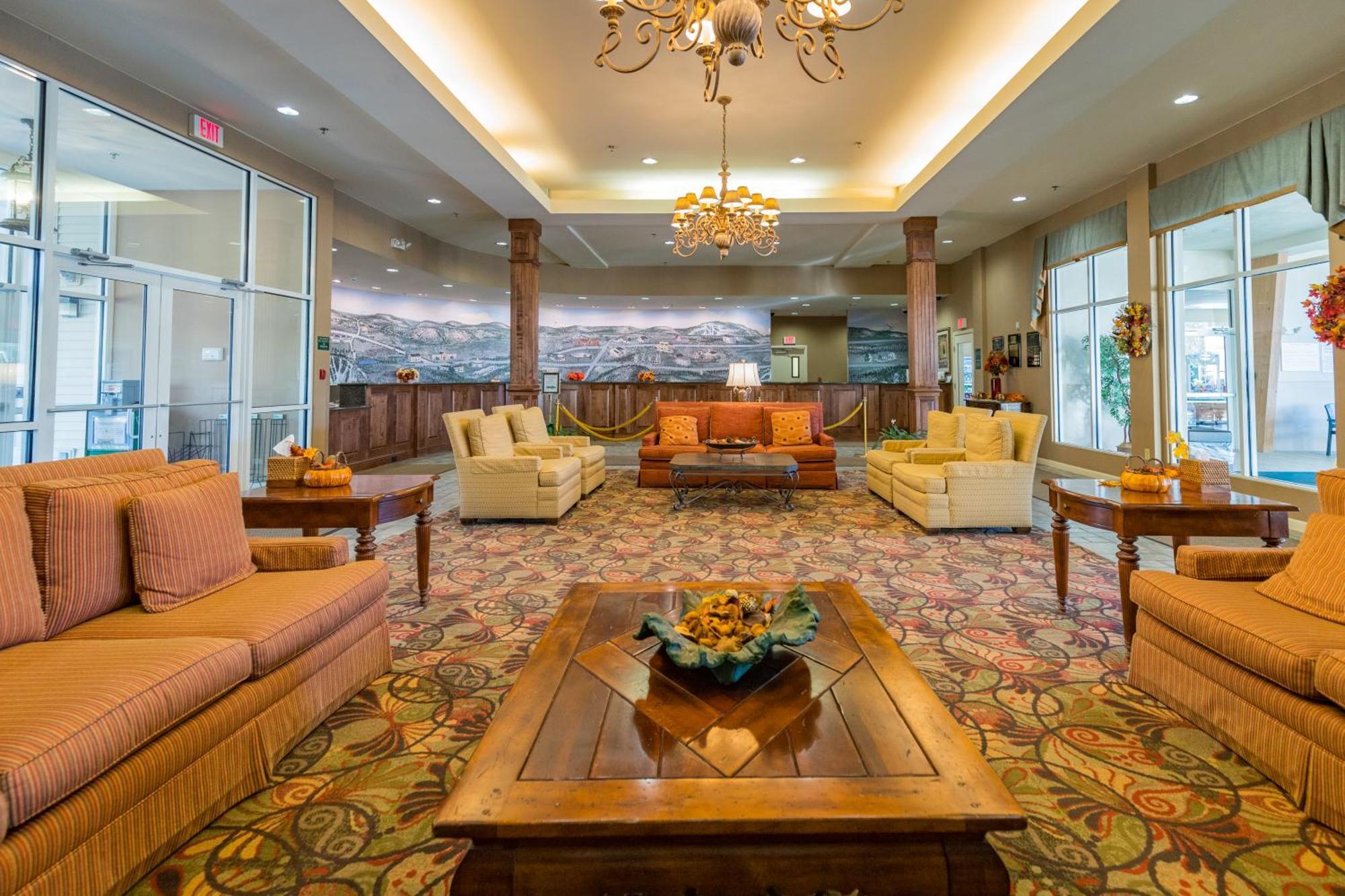 Vacation Village In The Berkshires Hancock Exterior photo The lobby of the Hilton San Diego Bayfront